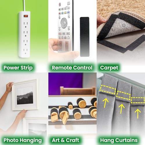 ECOHomes Bundle - 3/4 Inch by 30 FT Cable Ties Wrap + 72 FT by 1/2 Inch Hook Loop Adhesive Tape