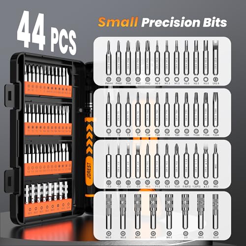 JOREST 59Pcs Small Precision Screwdriver Set with Torx T5 T6, Mini Tool Kit | Magnetic Electronic Repair Tool Kit for Macbook, Computer, Laptop, Phone, PS5, Xbox, Switch, Eyeglasses, Watch, Ring Doorbell - style: 59 in 1 CRV