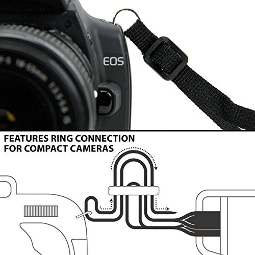 USA Gear DSLR Camera Strap Chest Harness with Quick Release Buckles, Galaxy Neoprene Pattern and Accessory Pockets - Compatible with Canon, Nikon, Sony and More Point and Shoot and Mirrorless Cameras - color: Galaxy