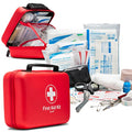 First Aid Kit 230 piece, Waterproof, for Indoor and Outdoor | Ideal For Home, Car, Hiking and Boating