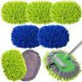 Layhit 5 Pcs Car Wash Mitt Set, Brush Not Included, Royal Blue and Green - color: Royal Blue and Green
