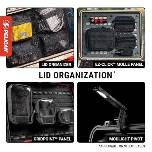 Pelican 1200 Case With Foam (Orange) | Watertight copolymer shell with foam insert and purge valve for impact, vibration and shock - color: Orange