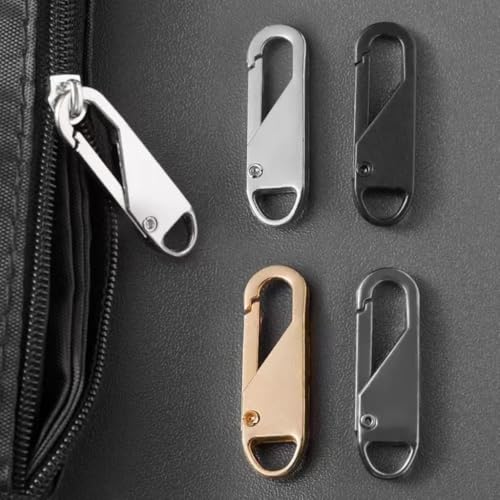 Replacement Metal Zipper Handle Mend Fixer Zipper Tab Repair for Luggage, Backpacks, Suitcases, Jackets, Purses, Handbags (16 PCS)