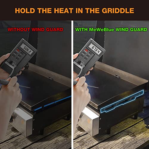 Upgraded Wind Guards for Blackstone 36” Griddle, Blackstone Griddle Accessories Fit for Black stone Grill, 5015 Magnetic Stainless Steel Wind Screens Protect Flame Hold Heat, Compatible with Hood - size: 36"
