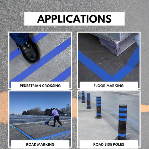 DuraMark RPT-750 Reflective Pavement Marking Tape, Blue, 3 in x 108 ft - color: Blue, size: 3 Inch x 108 Ft
