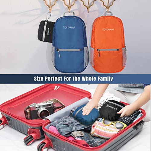 ZOMAKE Lightweight Packable Backpack, Foldable Small Travel Day Pack - color: Royal Blue 1