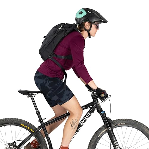 Osprey Berm Biking Backpack with Hydraulics Reservoir - Lightweight Hydration Backpack for Men and Women - color: Botswana Purple Dust Print, style: 12l