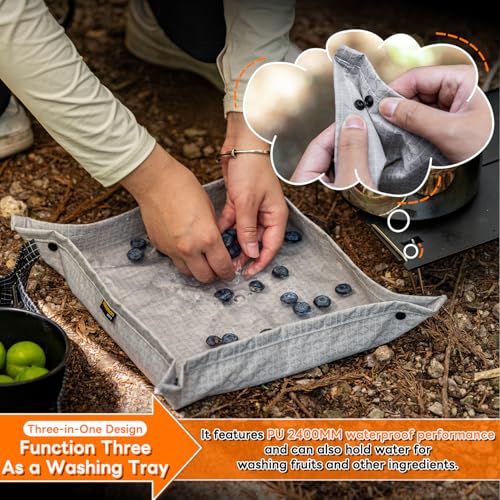 HIKEMAN Mini Hiking Seat Mat，Portable Lightweight Folding Mat，Outdoor Sitting Pad， Double-Sided Waterproof seat Cushion，Suitable Camping Seat for Picnic, Camping, Hiking