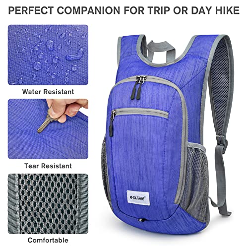 G4Free 10L/15L Hiking Backpack Lightweight Packable Hiking Daypack Small Travel Outdoor Foldable Shoulder Bag - color: Blue, size: 10L