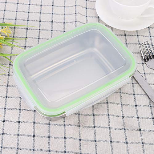 Haofy 850ml Portable Stainless Steel Lunch Box, Sealing Food Box Container for Outdoor Picnic
