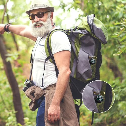 Suncalla 6 Pcs Ball Pin on Compass Globe with Pin Liquid Filled Small Compass for Hiking Camping Navigation Birthday Baptism Graduation 2026 Gift for Son from Mom Dad