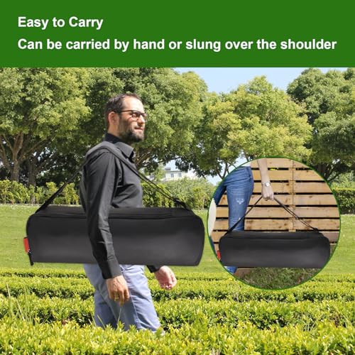 Grill Tool Organizer, BBQ Tool Storage Bag - 20" Heavy-Duty Storage Bag Waterproof 600D Oxford, Folding Design Gift for Camping, Tailgates, Outdoor BBQ Parties (20" Lx6 Wx5 H) - style: 20"lx6"wx5"h