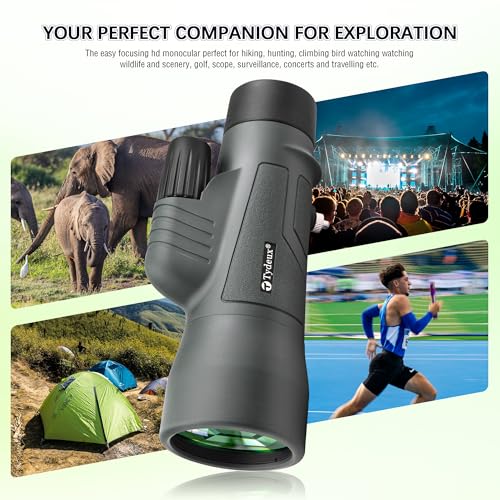 Monocular Telescope HD 12x50 BAK4&FMC Waterproof Gift for Adults Men - size: 12x50