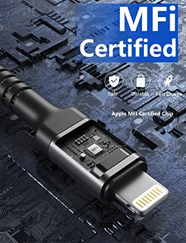 iPhone Charger, [Apple MFi Certified] 2Pack 10FT Long Lightning Cable Nylon Braided Cable iPhone Charger Cord Compatible with iPhone 14 13 12 11 Pro Max XR XS X 8 7 6 Plus iPad and More - color: Grey, size: 10FT, style: USB A to Lightning
