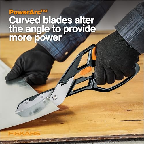 Fiskars Pro 13" PowerArc Easy Action Aluminum Tin Snips - style: Easy Action Snips 13 in.