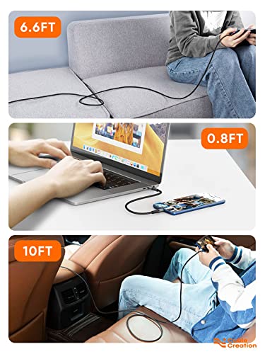 CableCreation USB C to USB C Cable 2 Pack, Type C Fast Charging Cable 0.8FT - size: 0.8FT 2-Pack, style: C to C