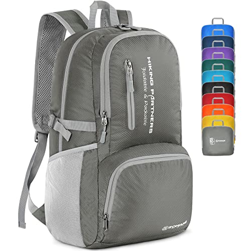 ZOMAKE Lightweight Packable Backpack, Water Resistant Foldable Daypack 35L - color: Dimgray, size: 35L