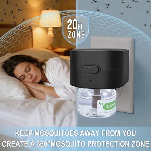 Mosquito Repellent Indoor Home, Electric Plug in Mosquito Repellent Indoor Use, Mosquito Repeller for Bedroom Living Room Office Kitchen Hotel