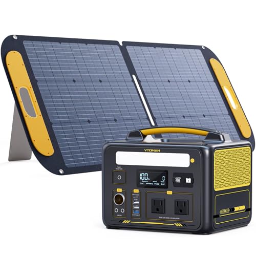 VTOMAN Jump 600X 600W Portable Power Station with 110W Solar Panel - style: Jump 600X+110W