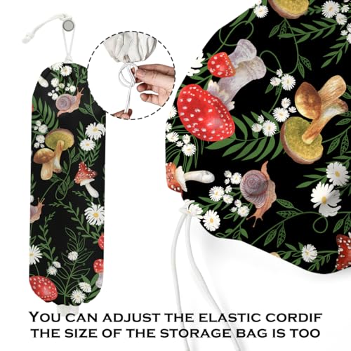 Mushroom Plastic Bag Holder, Wall Mount Grocery Bag Holder for Plastic Bags - color: multicolour 0287