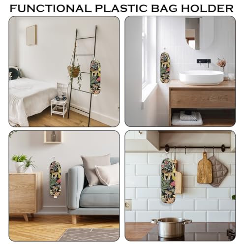 Mushroom Plastic Bag Holder for Kitchen Essential, Mushroom Gifts for Women - color: multicolour 0274