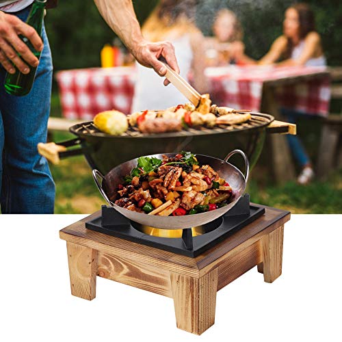 BORDSTRACT Tabletop Solid Fuel Burning Hotpot Stove, Portable Mini Alcohol Burning Countertop Stove, Hotpot Stove for Dining Table, Camping, Backpacking