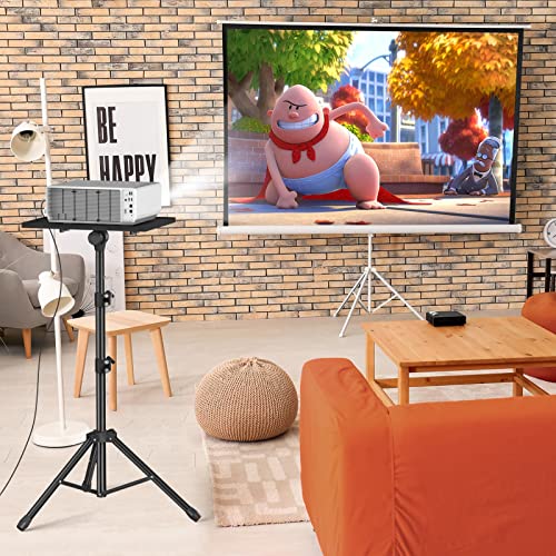 Facilife Projector Stand Tripod - Laptop Tripod Projector Stand Adjustable Height 22 to 47 Inch, Projector Tripod Stand, Tripod for Porjector, Projector Stand for Outdoor Movies - size: 22-47 Inches