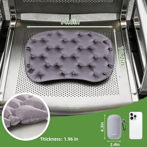 Portable Inflatable Seat Cushion, Air Seat Pad with Pump