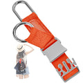 Elastic Jacket Gripper Travel Strap with D-Ring Hooks and Buckle, Suitcase Straps Belts Travel Accessories, Makes Your Hands Free - color: Orange/Uk