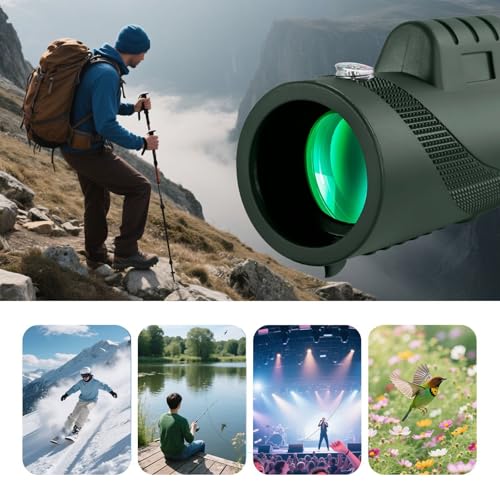 10x40 Compact & Portable Monocular Telescope for Hunting & Birdwatching for Outdoor Travel/Camping/Hunting - size: 104006
