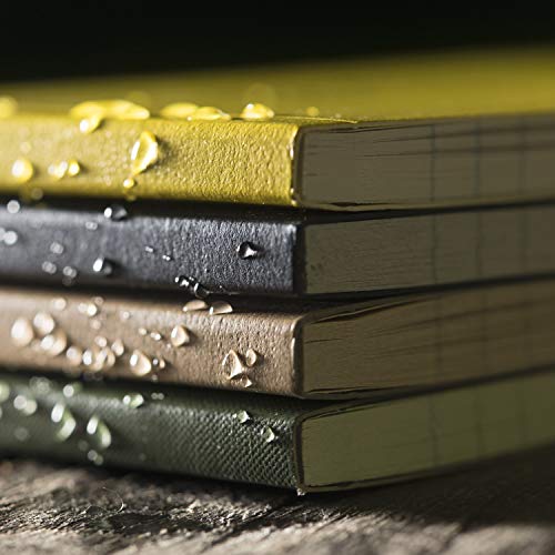 Rite in the Rain Weatherproof Soft Cover Notebook, 4.625" x 7.25", Green Cover, Universal Pattern (No. 974) - color: Green