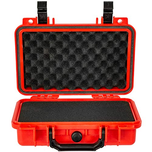 Eylar Protective Gear and Camera Hard Case Waterproof Dry Box with Foam 11.6 Inch 8.3 Inch 3.8 Inch (Red) - color: Red