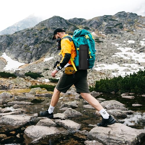 Xxerciz Trekking Poles Carrying Bag Lightweight Collapsible Hiking Poles Storage Bag with Zipper Pocket, Adjustable Shoulder Strap, Portable Replacement Pouch for Folding Walking Sticks