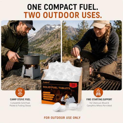 Solid Fuel Tablets - Compact Size, High Energy, Safe and Reliable - size: 36