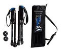 Ultralight Folding Walking Poles - Travel Ready - with Rubber Feet, Baskets, and Bag - size: Above 5'7", style: Trek/Cushion Grips