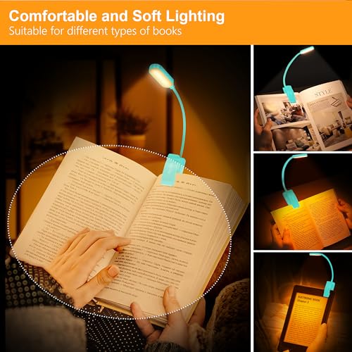 Gritin 16 LED Rechargeable Book Light for Reading in Bed - color: Blue