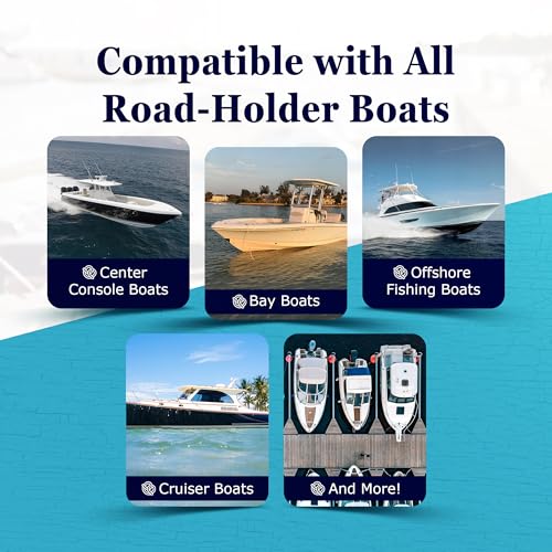 DLFender Rod Holder Version for Boating Fenders - Multifunctional Fender Adjuster Holder Also Doubles as Boarding and Exiting Handle - Innovative Fishing Boat Accessory - Blue - color: Navy Blue, size: Pack of 1