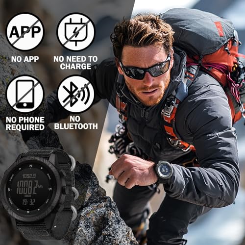 NORTH EDGE Apache 50mm 46mm Outdoor Digital Watch for Men
