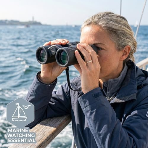 Kenko 10x34 Binoculars SG EX OP WP - Designed by Japan's Leading Optical Brand, Waterproof for Bird Watching & Marine Activity - Bright Open-Hinge One-Hand Focus 022108 - style: 10x34