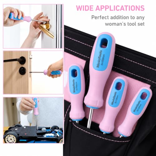 10-Piece Magnetic Screwdriver Set in Storage Tube （Candy color） - color: Candy Colors