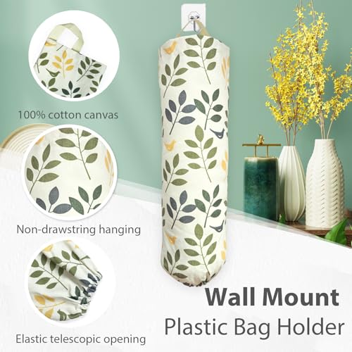 SYIPO Plastic Bag Holder, Reusable Grocery Bag Organizer, Wall Mount, 1 Pack, Tree Branches - color: Tree Branches