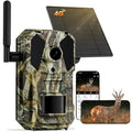 Trail Camera, 4G Cellular Dual Lens Trail Cameras 2.7K, 0.2s Fast Trigger Speed, Game Camera with Full Color Night Vision, No Glow IR, Motion Detection, No WiFi Needed, IP 65 Waterproof