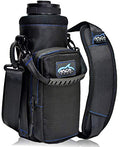 Arca Gear 40 oz Hydro Carrier - Insulated Water Bottle Sling w/Carry Handle, Shoulder Strap, Wallet and Two Pouches - The Perfect Flask Accessory - Black - color: Black