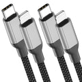 2Pack MFi Certified 2ft USB-C to Lightning Cable for iPhone 14/13/12, iPad - size: 2FT
