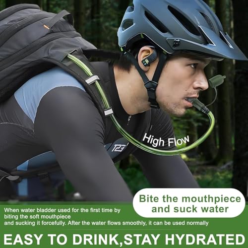 Hydration Bladder, 1.5-2-3L Water Bladder for Hiking Backpack, BPA-Free Leak Proof Water Reservoir Storage Bag, Water Pouch Hydration Pack for Camping Cycling Running - color: 2.5L-Water Bladder-Military Green