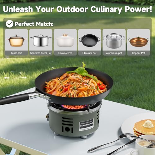 Portable Camping Stove Small Propane Butane Stove Windproof Cooking Burner Gas Stoves with Carrying Case (Infrared Stove) - style: Infrared Stove