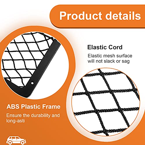 Frienda 4 Pcs Bungee Net Pocket Framed Mesh Car Boat RV,14 X 7.3 Inch - size: 14 x 7.3 Inch