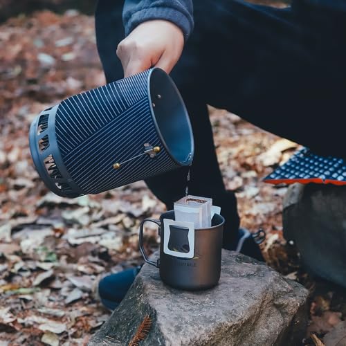 Fire-Maple Fixed Star 2 Pro Backpacking Camping Stove System, Black 19.8oz - color: Dark black