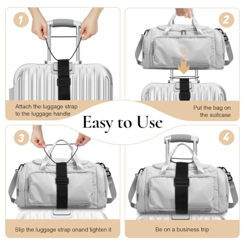Luggage Connector Straps for Suitcases, Adjustable Add-a-Bag Belt 2 Pack | Multi-Use Strong Elastic Fastening Luggage Straps, Attach Carry-On, Backpack & Handbag, Hands Free Travel Essential, Black