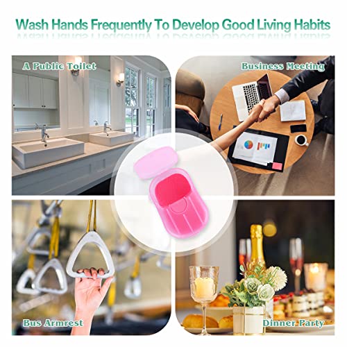 Bamsod 12 Boxes (240 Sheets) Mini Hand Soap Sheets Soap Paper Sheets Portable Disposable Travel Scented Bath Slice Sheet Foaming Paper Soap Confetti Slide Flakes for Travel and Outdoor - size: 20 Count (Pack of 12)